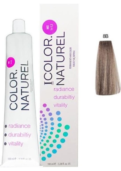 Color Naturel 8b Color Naturel 100 ml Boya Orta Bej