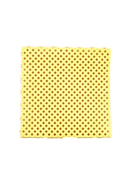 Plastik Geçmeli Sarı Yer Karosu 33 x 33 cm 1 Adet