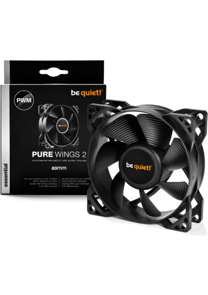 Be Quiet! Pure Wings 2 80 mm 4 Pin Kasa Fanı BL037 Pwm