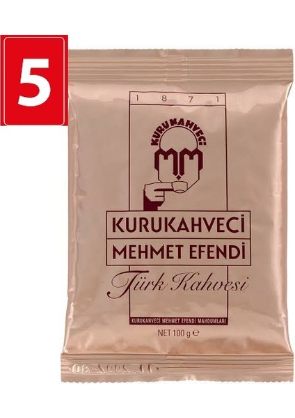 5 Adet Türk Kahvesi 100gr