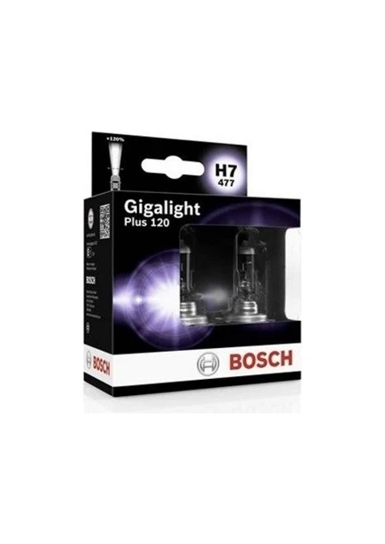 Gigalight Plus 120 H7 Ampül 2'li Set