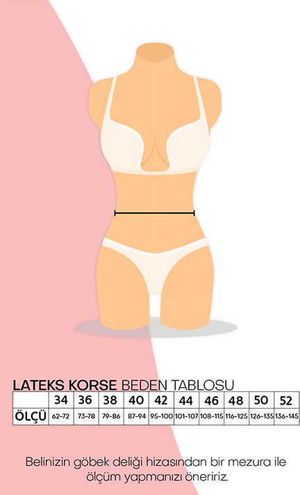 Alwaysfit ELEGANCE KORSE Askılı Çelik Balenli Inceltici Sıkılaştırıcı Doğum Sonrası Latex Korse Bel ve Göbek Lateks Lohusa Korsesi görsel 2