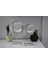 Polyester Halka Model Biblo, Hediyelik, Dekoratif Aksesuar, Gümüş (Silver), 2'li Set 1