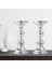 F Fityle 2x Demir Mumluklar, Vintage Sütun Mumluk Masa Centerpieces - Şamdanlarla Kullanım, Tealight, Mumlar Ev Yemek Odası Düğün Dekorasyonu - Gümüş 5