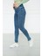 Kadın Mavi Yüksek Bel Skinny Fit Jean 3