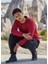Baskılı Sweatshirt Kırmızı 3