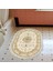 Eko Trend Djt Banyo Paspası Yıkanabilir Kaymaz Taban P1360 Oval Osmanlı Krem 1