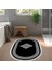 Eko Trend Djt Halı Yıkanabilir Kaymaz Taban 656m Oval Modern Siyah 5
