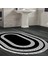 Eko Trend Djt Banyo Paspası Yıkanabilir Kaymaz Taban 650m Oval Modern Siyah 1