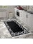 Eko Trend Djt Banyo Paspası Yıkanabilir Kaymaz Taban F5035 Modern Siyah 3