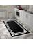 Eko Trend Djt Banyo Paspası Yıkanabilir Kaymaz Taban 1669 Modern Siyah 3