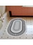 Eko Trend Djt Banyo Paspası Yıkanabilir Kaymaz Taban 651m Oval Modern Gri 1