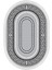 Eko Trend Djt Banyo Paspası Yıkanabilir Kaymaz Taban 651m Oval Modern Gri 2