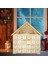 Noel Ahşap Advent Takvim Evi Işık Yukarı Geri Sayım Takvim Hediye 5