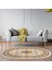 Eko Trend Djt Halı Yıkanabilir Kaymaz Taban P1372 Oval Osmanlı Kahve 1