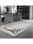 Eko Trend Djt Banyo Paspası Yıkanabilir Kaymaz Taban 1919 Modern Gri Siyah 3