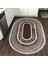 Eko Trend Djt Banyo Paspası Yıkanabilir Kaymaz Taban 651m Oval Modern Kahve 3