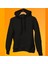 Siyah Basic Unisex Kapüşonlu Sweatshirt 1