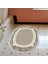 Eko Trend Djt Banyo Paspası Yıkanabilir Kaymaz Taban 657m Oval Modern Camel 1