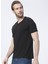 Siyah Erkek Basic Modal T-Shirt ROMEO-V 5