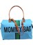 Babysi Mommy Bag Exclusive Tasarım Çizgili Mavi Anne Bebek Bakım ve Kadın Çantası 1