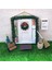 Dollhouse Noel Kapı Noel Ağacı Peri Bahçe Şenlikli Ev Dekor 1/12 Hafif Ahşap 4
