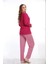 Büyük Beden Seçenekli, Yumuşacık Kadın Pijama Takımı 98240 3