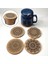 12 Adet Mantar Coasters Içmek Emici Bardaklar 4 Inç Kullanımlık Kupası Mat 4