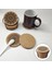 12 Adet Mantar Coasters Içmek Emici Bardaklar 4 Inç Kullanımlık Kupası Mat 5