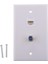 Koaksiyel Kedi 5 6 7 Ethernet Kablo Konektörü Duvar Plakası Yüz Paneli Kapağı (Yurt Dışından) 1