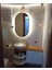 70 x 40 Günışığı Ledli Kenarları Oval Ayna Banyo Aynası Kenarı Oval 2