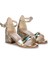 Kiko 768 Ayna Çam Günlük Kız Çocuk 3 cm Topuk Sandalet Ayakkabı Altın 3