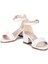 Kiko 769 Kum Cilt Günlük Kız Çocuk 3 cm Topuk Sandalet Ayakkabı Beyaz 2