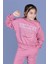 Toontoy Kız Çocuk Baskılı Düşük Kol Sweatshirt 1