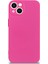 Caseworld Apple iPhone 13 Kapak Kamera Korumalı Içi Kadife Lansman Silikon Kılıf - Neon Pembe Pembe 1