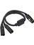 3 Pin Xlr Fiş Y Splitter Kablo Adaptörü Kablosu (Yurt Dışından) 4