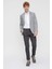 Erkek Slim Fit Torba Cep Ceket Koyu Gri 2