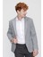 Erkek Slim Fit Torba Cep Ceket Koyu Gri 4