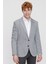 Erkek Slim Fit Torba Cep Ceket Koyu Gri 5