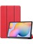 Lenovo M10 Plus TB-X606F Uyumlu Tablet Kılıf I Slim Smart Standlı Tablet Kılıf I Kırmızı 1