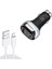 YSY-312PD Qc3.0 18W USB + Pd 20W Usb-C / Tip-C Araç Şarj USB ile 8 Pin Veri Kablosu-Siyah (Yurt Dışından) 1