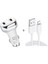 YSY-312 2 1 18 W Qc3.0 Dual USB Araç Şarj + 1m 3A USB Ila 8 Pin Veri Kablosu Seti-Beyaz (Yurt Dışından) 1