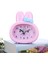 3 Adet Ev Günlük Kullanım Saatleri Karikatür Bunny Yaratıcı Çalar Saat-Pembe (Yurt Dışından) 1