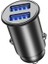 C8-A01 Mini Çinko Alaşımlı Çift USB Araç Şarj Cihazı-Siyah (Yurt Dışından) 1