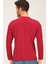 T8588 Dewberry Bisiklet Yaka ErkekSweatshirt-Bordo 2