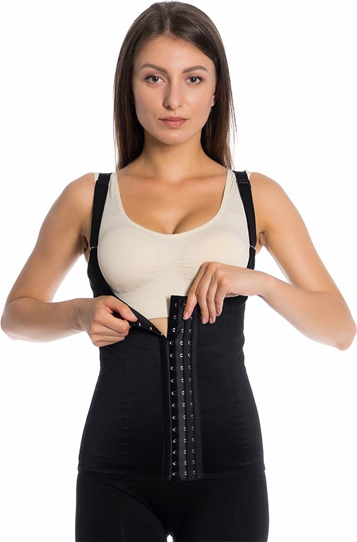 Alwaysfit ELEGANCE KORSE Askılı Çelik Balenli Inceltici Sıkılaştırıcı Doğum Sonrası Latex Korse Bel ve Göbek Lateks Lohusa Korsesi görsel 5