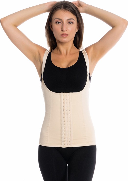 Alwaysfit ELEGANCE KORSE Askılı Çelik Balenli Inceltici Sıkılaştırıcı Doğum Sonrası Latex Korse Bel ve Göbek Lateks Lohusa Korsesi