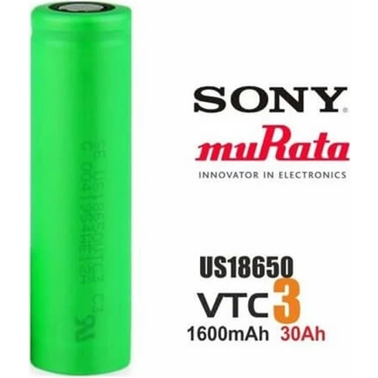 Sony US18650VTC3 30A 1600 mAh Lithium