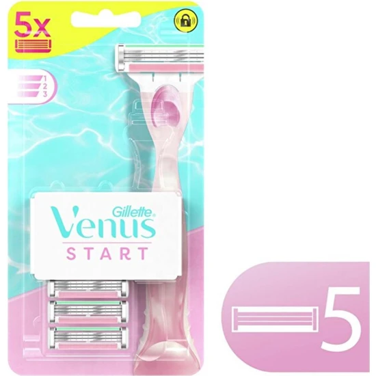 Gillette Venus Venus   Venus Start 5'li Bıçak  Tıraş Bıçağı