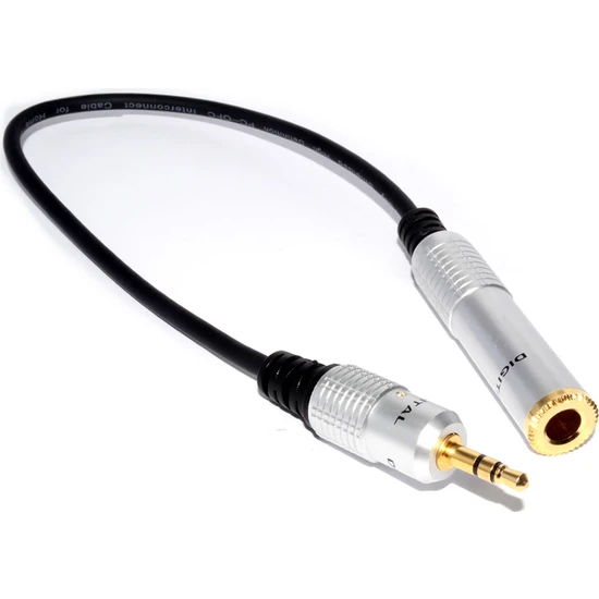 Asian Tech Store 3.5 mm Stereo Erkek-6.3 mm Stereo Dişi Çevirici Kaliteli (Kablolu )